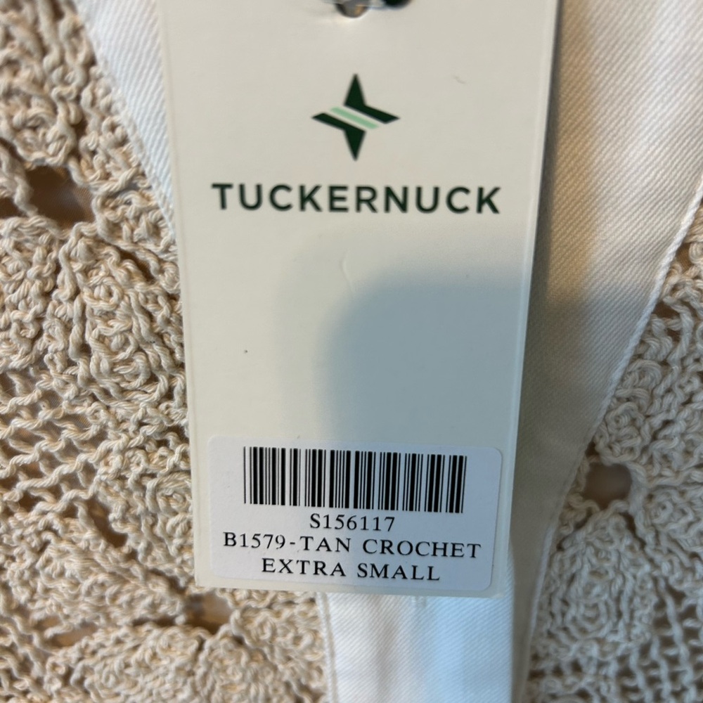 NWT Tuckernuck Tan Crochet Collier Dress - Picture 12 of 13